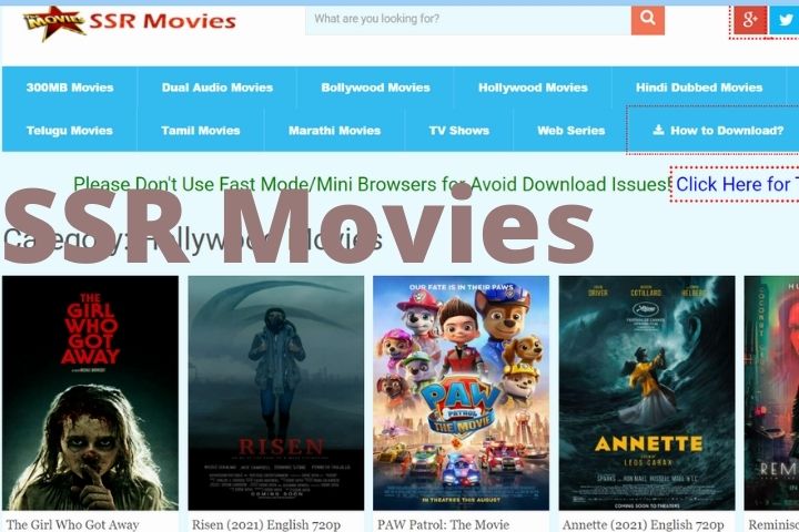 SSRMOVIES 2024 – Best Website For Free 4K Movies