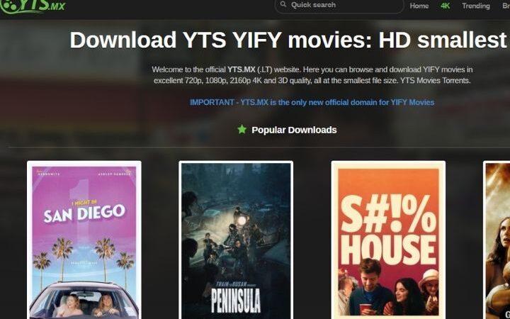 YTS – Master the Craft of Free Movie Downloads (Updated 2024)